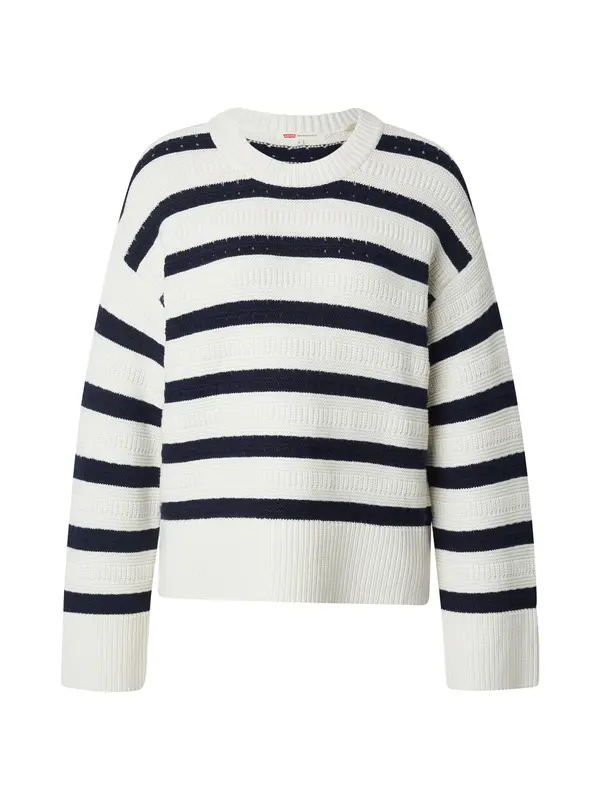 Levi's LEVI'S ® Pulover 'Candide Crewneck Sweater'  mornarsko plava / vuneno bijela