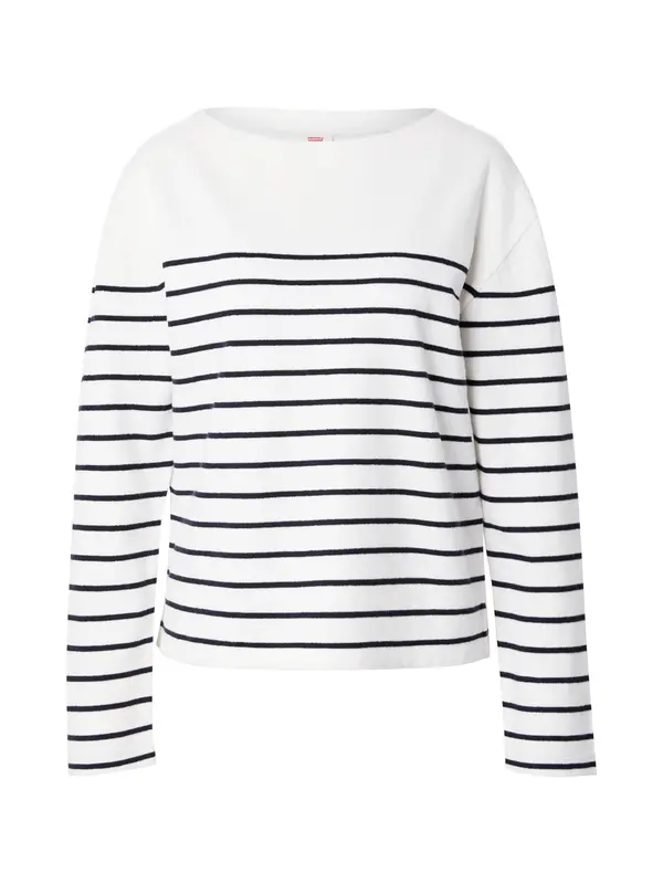 Levi's LEVI'S ® Pulover 'Marin Striped Top'  crna / bijela
