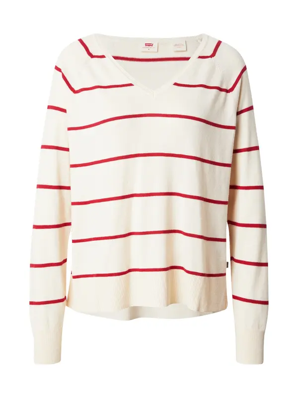 Levi's LEVI'S ® Pulover 'Petal'  crvena / vuneno bijela