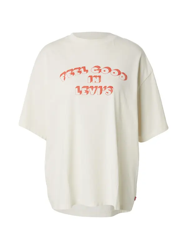 Levi's LEVI'S ® Široka majica 'Graphic Short Stack Tee'  svijetlocrvena / bijela