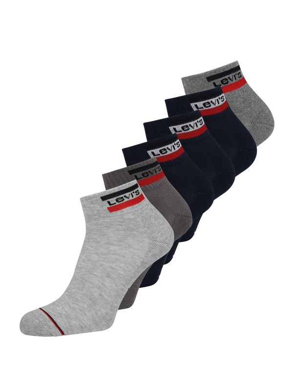 LEVI'S ® LEVI'S ® Stopalice  tamno plava / svijetlosiva / siva melange / crvena