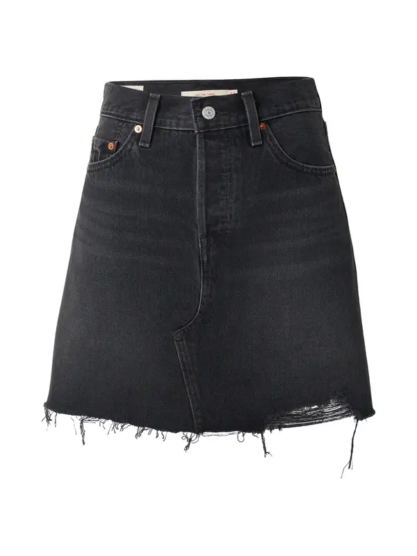 Levi's LEVI'S ® Suknja 'Deconstructed Skirt'  crni traper