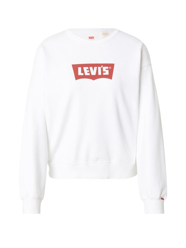 LEVI'S ® LEVI'S ® Sweater majica 'HERITAGE'  karmin crvena / bijela