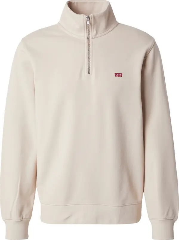 Levi's LEVI'S ® Sweater majica 'Original Housemark Quarter-Zip Pullover'  boja pijeska
