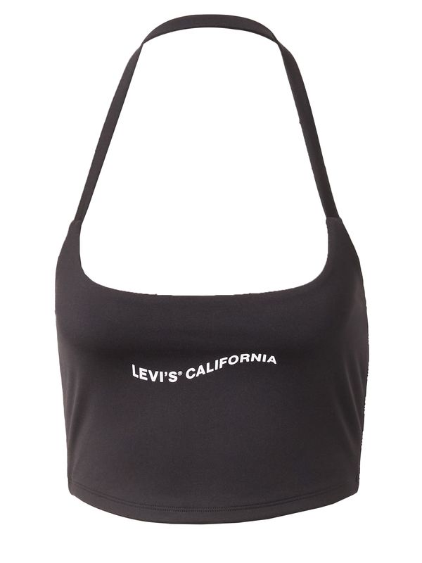 LEVI'S ® LEVI'S ® Top 'Graphic 90's Halter Crop'  smeđa / bijela