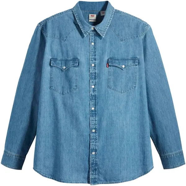 Levi's® Big & Tall Levi's® Big & Tall Košulja 'Classic Western Shirt (Big & Tall)'  plavi traper