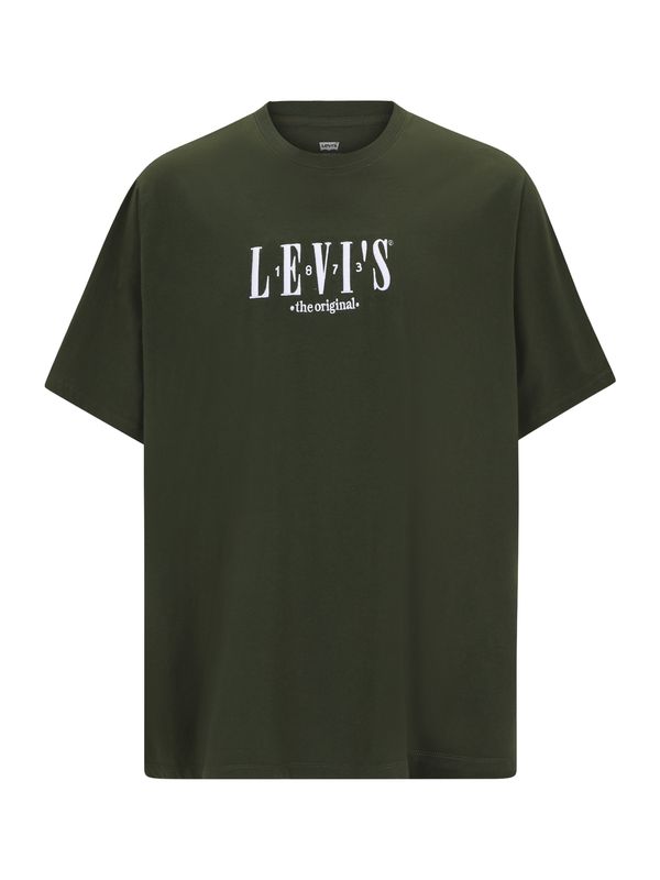 Levi's® Big & Tall Levi's® Big & Tall Majica  tamno zelena / bijela