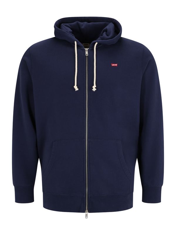 Levi's® Big & Tall Levi's® Big & Tall Sweater majica 'New Original Zip-Up Hoodie'  tamno plava