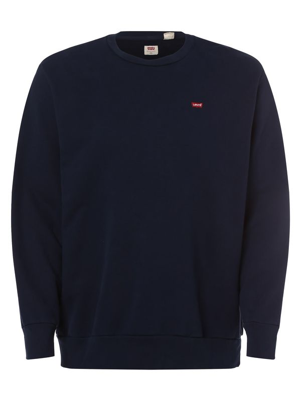 Levi's® Big & Tall Levi's® Big & Tall Sweater majica 'Original Housemark Crewneck Sweatshirt '  mornarsko plava / crvena / bijela