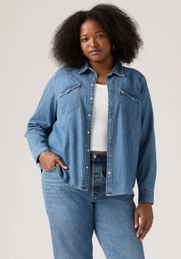 Levi's® Plus Levi's® Plus Bluza  plavi traper