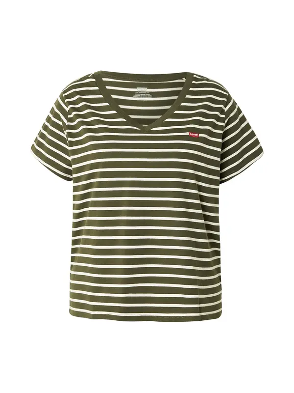 Levi's® Plus Levi's® Plus Majica  kraljevski zelena / bijela