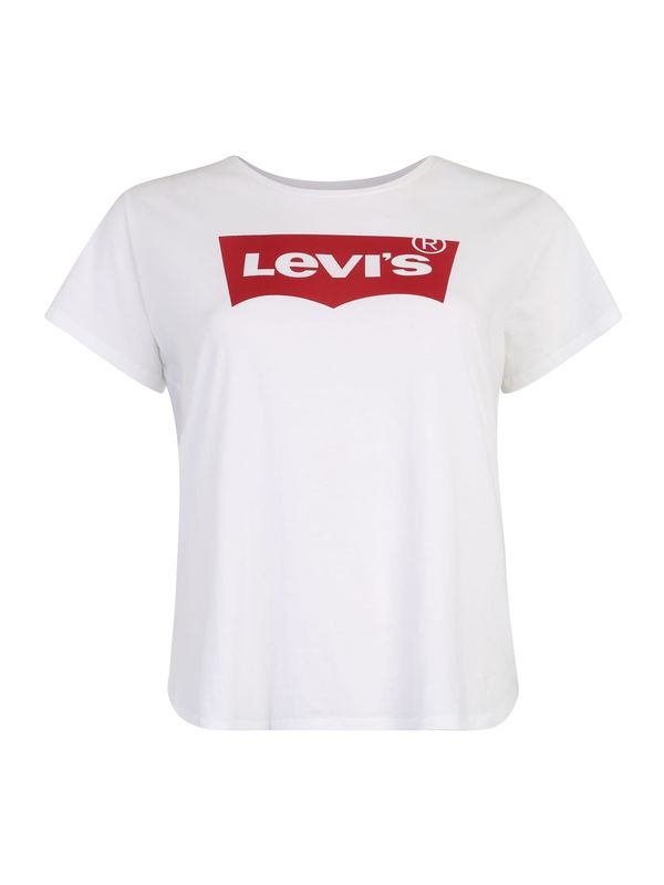 Levi's® Plus Levi's® Plus Majica 'PL Perfect Tee'  crvena / bijela