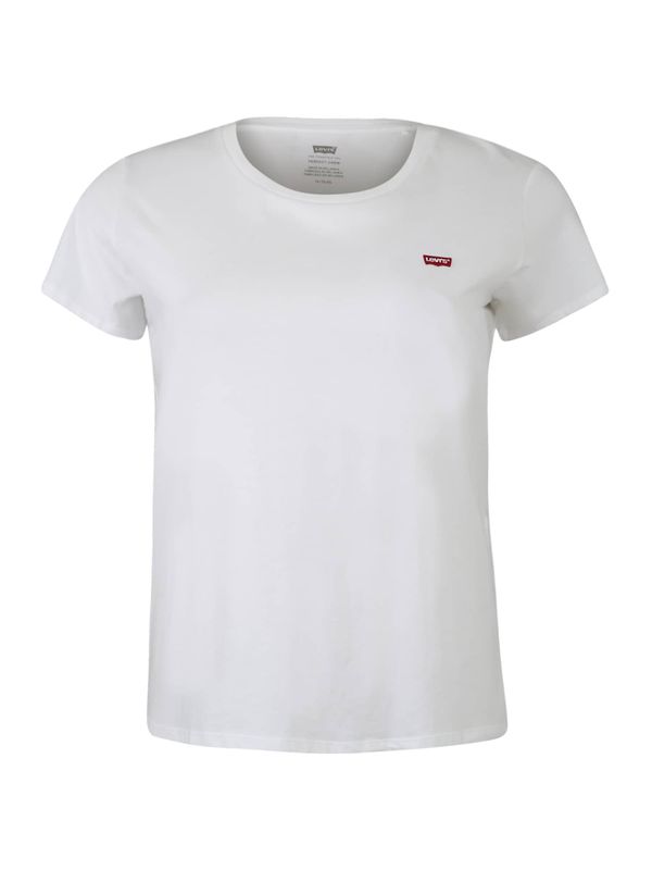 Levi's® Plus Levi's® Plus Majica 'PL The Perfect Tee'  crvena / bijela
