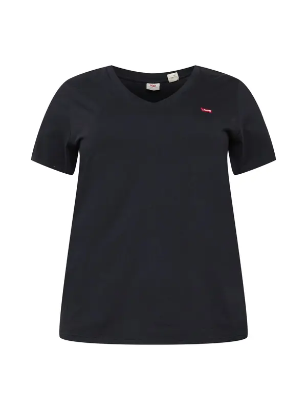 Levi's® Plus Levi's® Plus Majica 'The Perfect V-Neck (Plus Size)'  crvena / crna / bijela