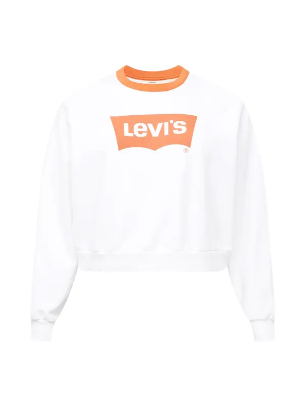 Levi's® Plus Levi's® Plus Sweater majica 'PL Vintage Raglan Crew'  narančasta / bijela