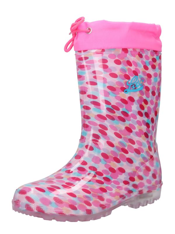 LICO LICO Gumene čizme 'Power Blinky'  tirkiz / roza / magenta