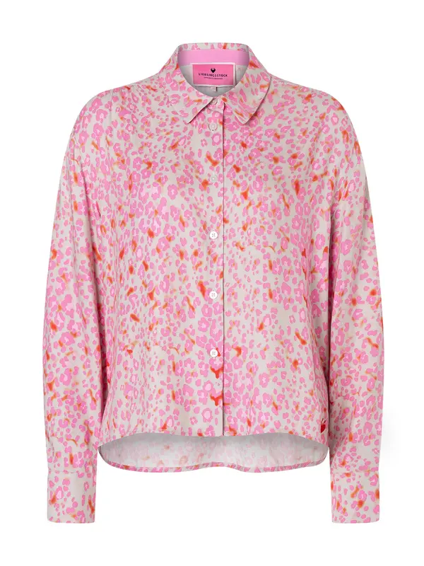 LIEBLINGSSTÜCK LIEBLINGSSTÜCK Bluza 'Eralia'  siva / roza / ružičasto crvena / narančasto crvena