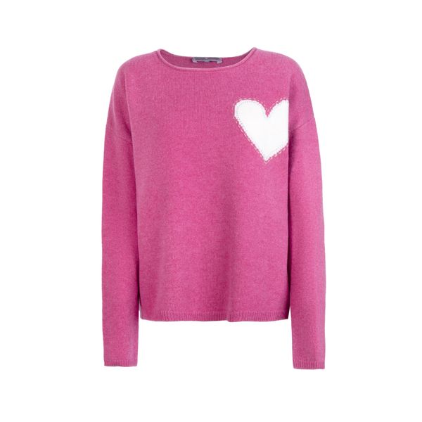 LIEBLINGSSTÜCK LIEBLINGSSTÜCK Pulover 'Zelda'  fuksija / bijela