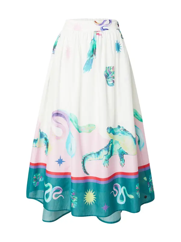 LIEBLINGSSTÜCK LIEBLINGSSTÜCK Suknja 'Rahel'  smaragdno zelena / pastelno roza / bijela