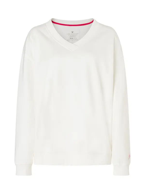 LIEBLINGSSTÜCK LIEBLINGSSTÜCK Sweater majica 'TatjanaL'  zelena / roza / bijela