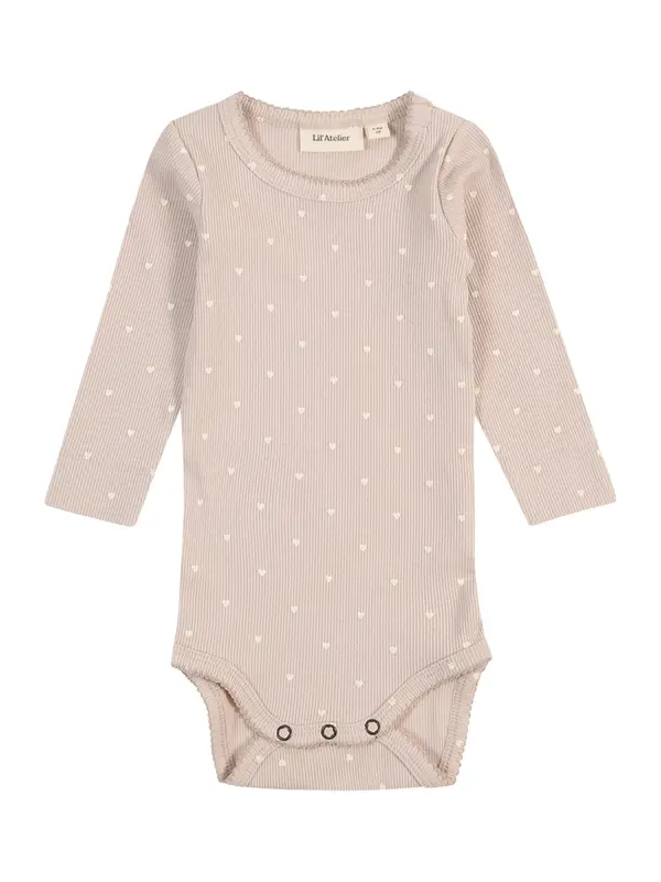 Lil'Atelier Lil'Atelier Dječji bodi 'NBFGago'  bež / bijela