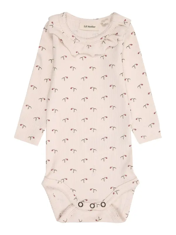 Lil'Atelier Lil'Atelier Dječji bodi 'NBFGAGO'  siva / sivkasto ljubičasta (mauve) / roza