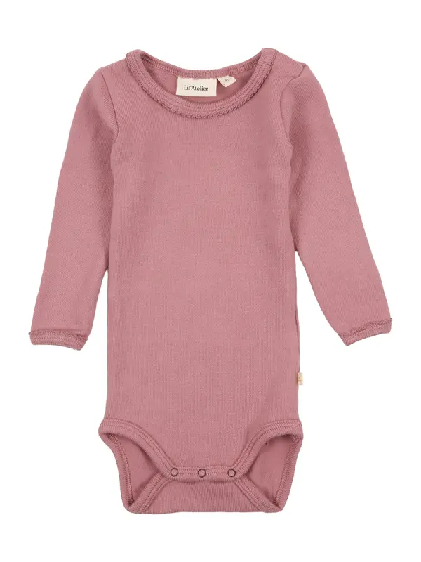 Lil'Atelier Lil'Atelier Dječji bodi 'NBFTHORA'  prljavo roza