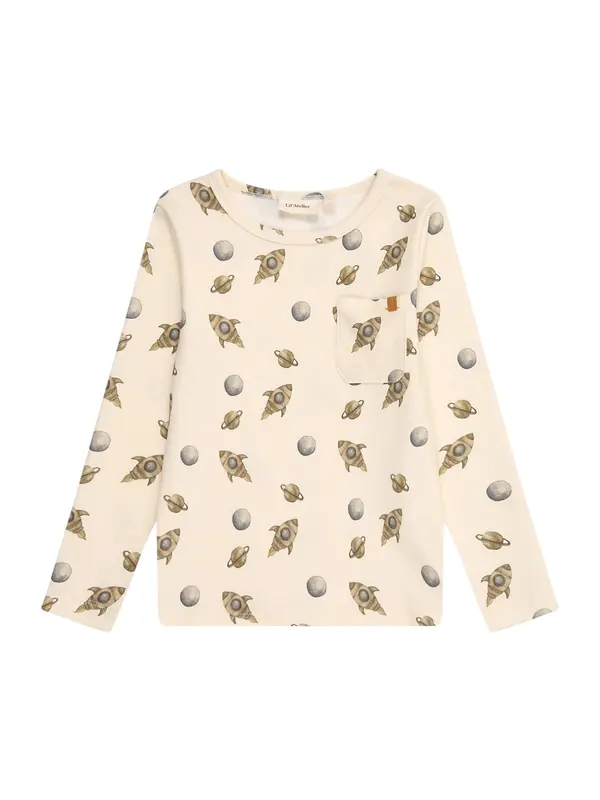Lil'Atelier Lil'Atelier Majica 'NMMLAYO'  siva / taupe siva / maslinasta