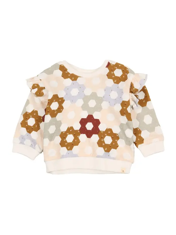 Lil'Atelier Lil'Atelier Sweater majica 'NBFDIAS'  pijesak / svijetloplava / roza / bijela