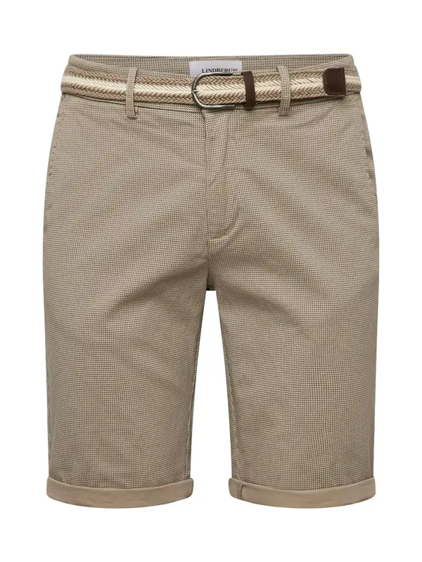 Lindbergh Lindbergh Chino hlače 'Superflex'  bež / crna / bijela