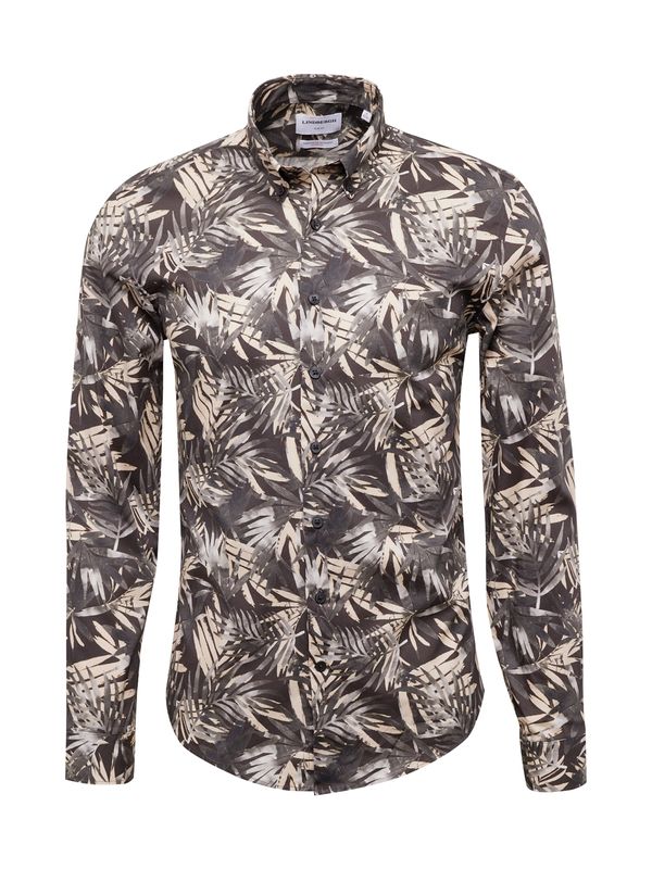 Lindbergh Lindbergh Košulja  bež / bazalt siva / tamo siva