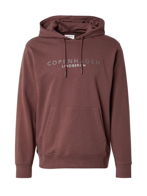 Lindbergh Lindbergh Sweater majica 'Copenhagen'  smeđa / siva / bijela