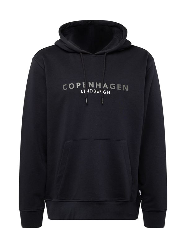 Lindbergh Lindbergh Sweater majica 'Copenhagen'  tamno zelena / crna / prljavo bijela