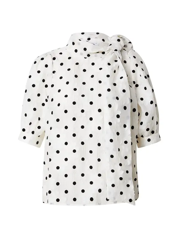 Lindex Lindex Bluza 'Darcy'  crna / bijela