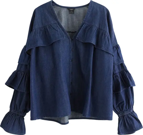 Lindex Lindex Bluza 'Dino'  plavi traper