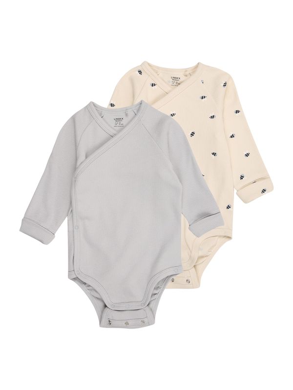 Lindex Lindex Dječji bodi  bež / svijetloplava / svijetlosiva