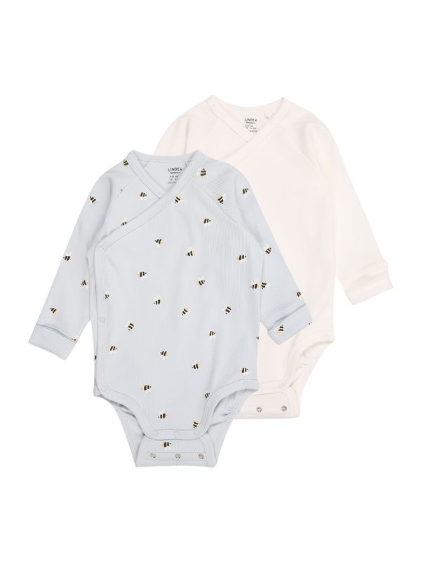 Lindex Lindex Dječji bodi  ecru/prljavo bijela / golublje plava / žuta / crna