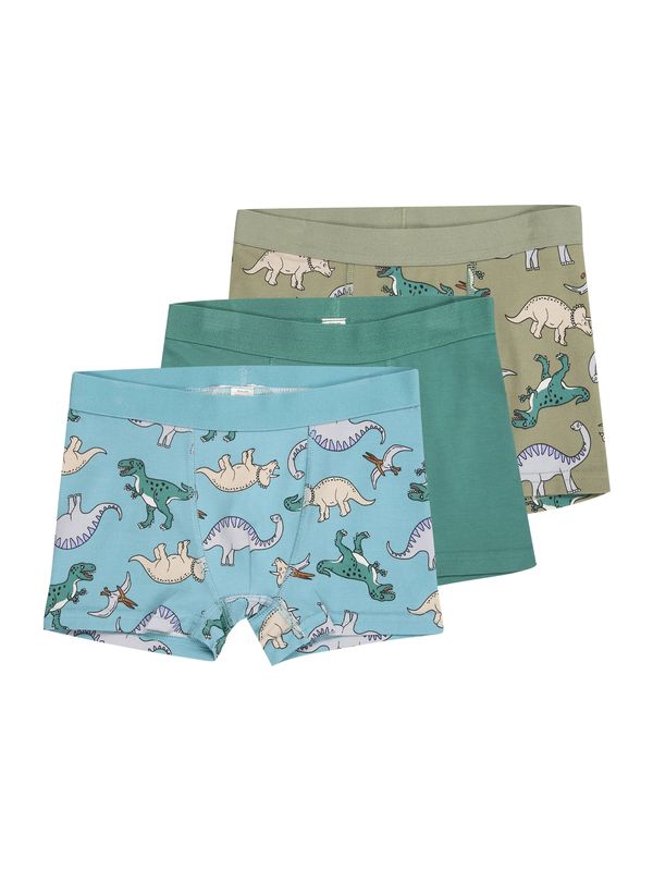 Lindex Lindex Gaće  tirkiz / svijetloplava / maslinasta / crna / bijela