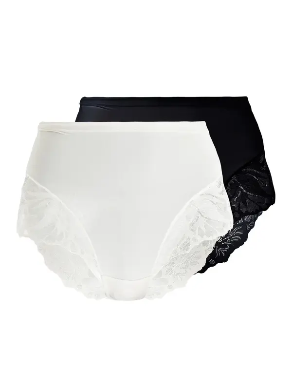 Lindex Lindex Hipster gaćice  crna / bijela