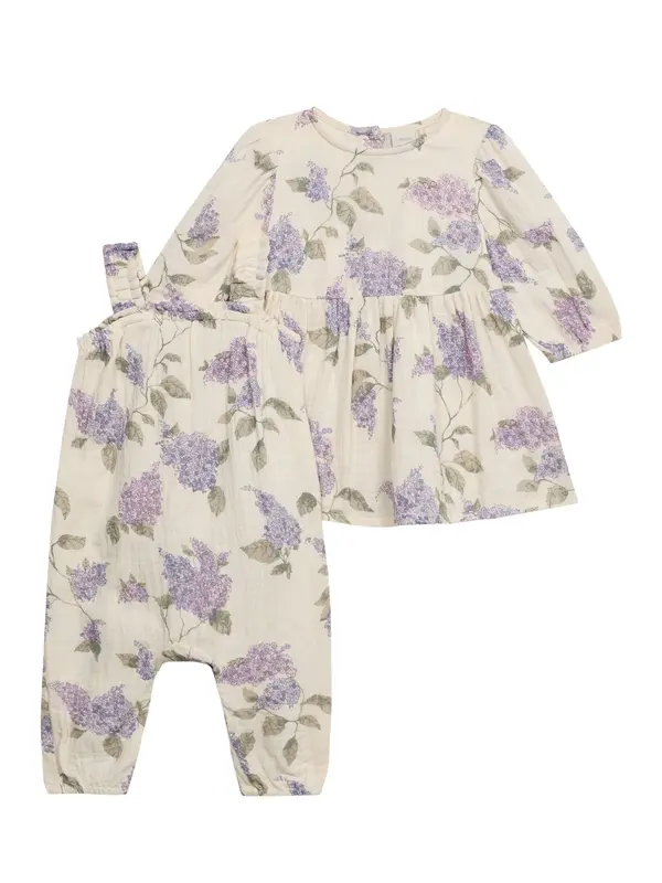 Lindex Lindex Komplet  kaki / ljubičasta / lavanda / bijela