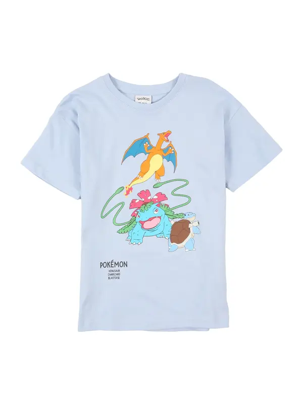 Lindex Lindex Majica 'Pokemon'  azur / svijetloplava / zelena / tamno narančasta
