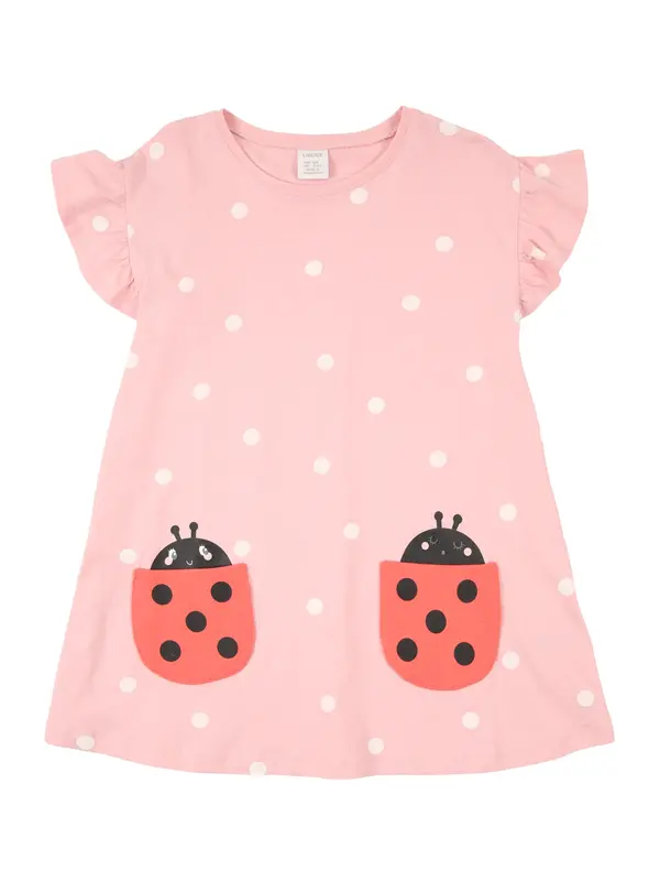 Lindex Lindex Majica  rosé / svijetlocrvena / crna / bijela