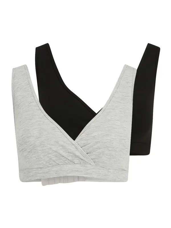 Lindex Maternity Lindex Maternity Grudnjak  svijetlosiva / crna