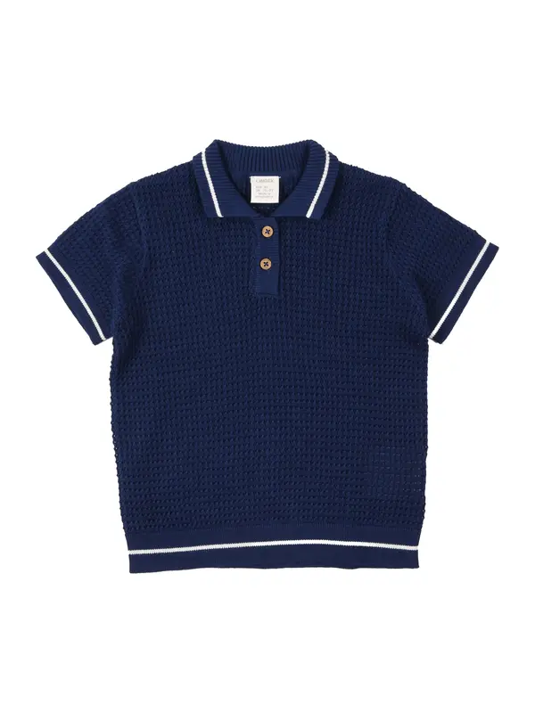 Lindex Lindex Pulover  tamno plava / bijela