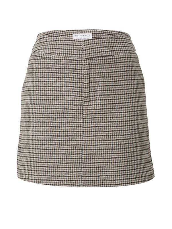 Lindex Lindex Suknja 'Tuva'  svijetlosmeđa / siva / crna