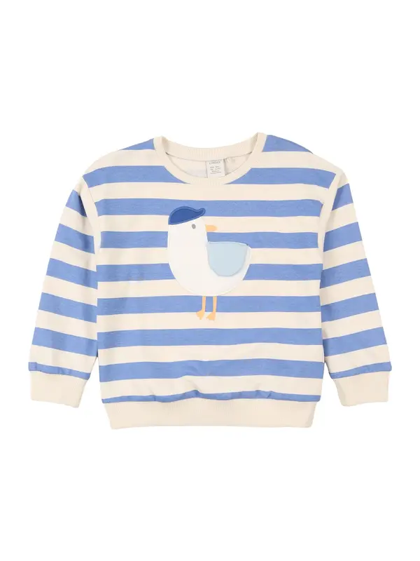 Lindex Lindex Sweater majica  azur / pastelno narančasta / prljavo bijela / bijela
