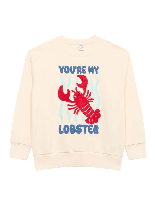Lindex Lindex Sweater majica 'LOBSTER'  plava / svijetloplava / crvena / bijela
