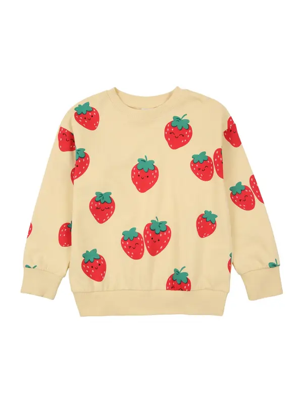 Lindex Lindex Sweater majica  svijetložuta / zelena / crvena