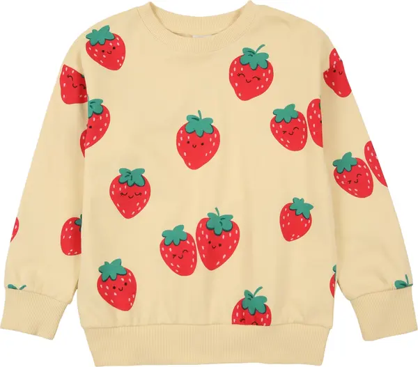 Lindex Lindex Sweater majica  svijetložuta / zelena / crvena