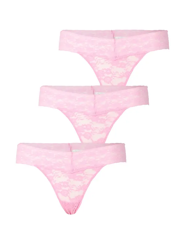 Lindex Lindex Tanga gaćice 'Lacey'  svijetloroza